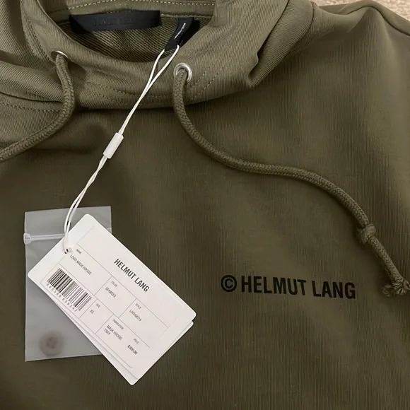 Helmut Lang Logo Mask Hoodie